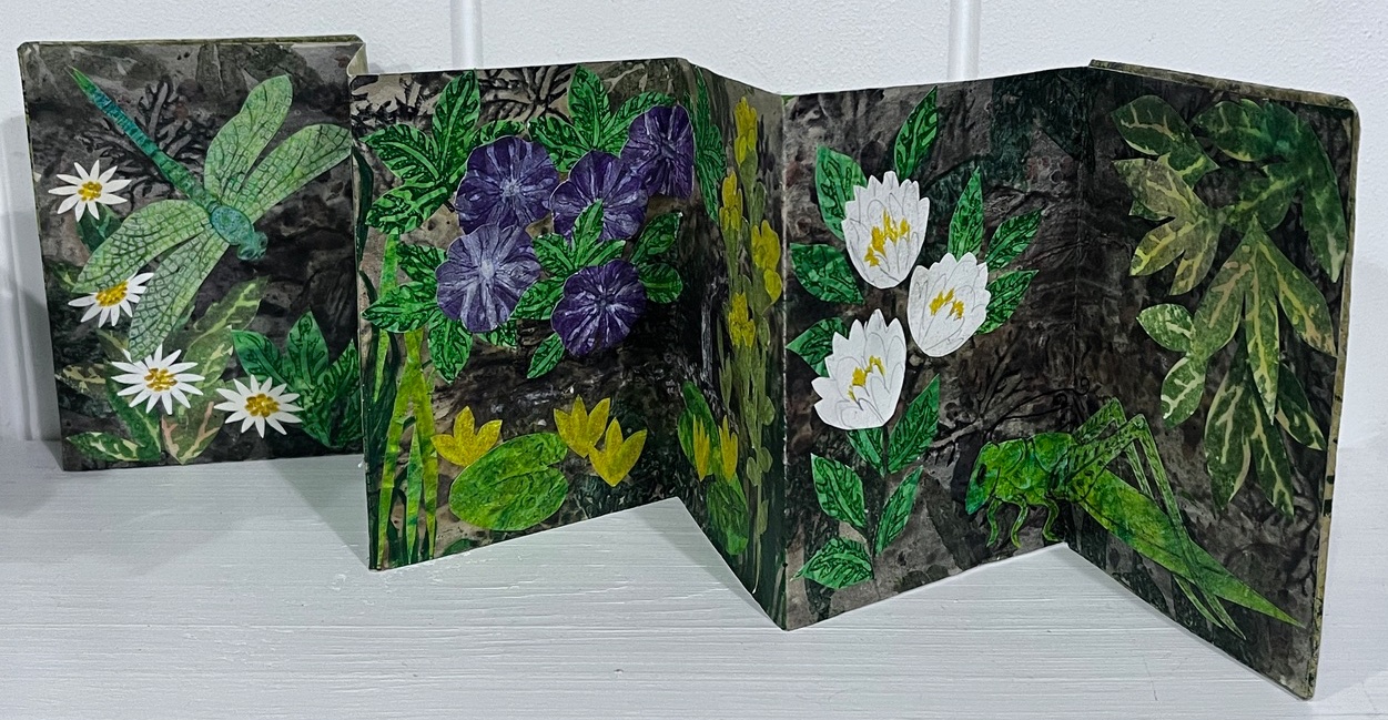 Folding dragonfly book